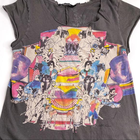 All Saints Tops - AllSaints Rocker Distressed Graphic T-shirt Unique